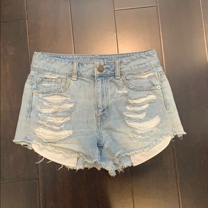 American Eagle distressed shorts